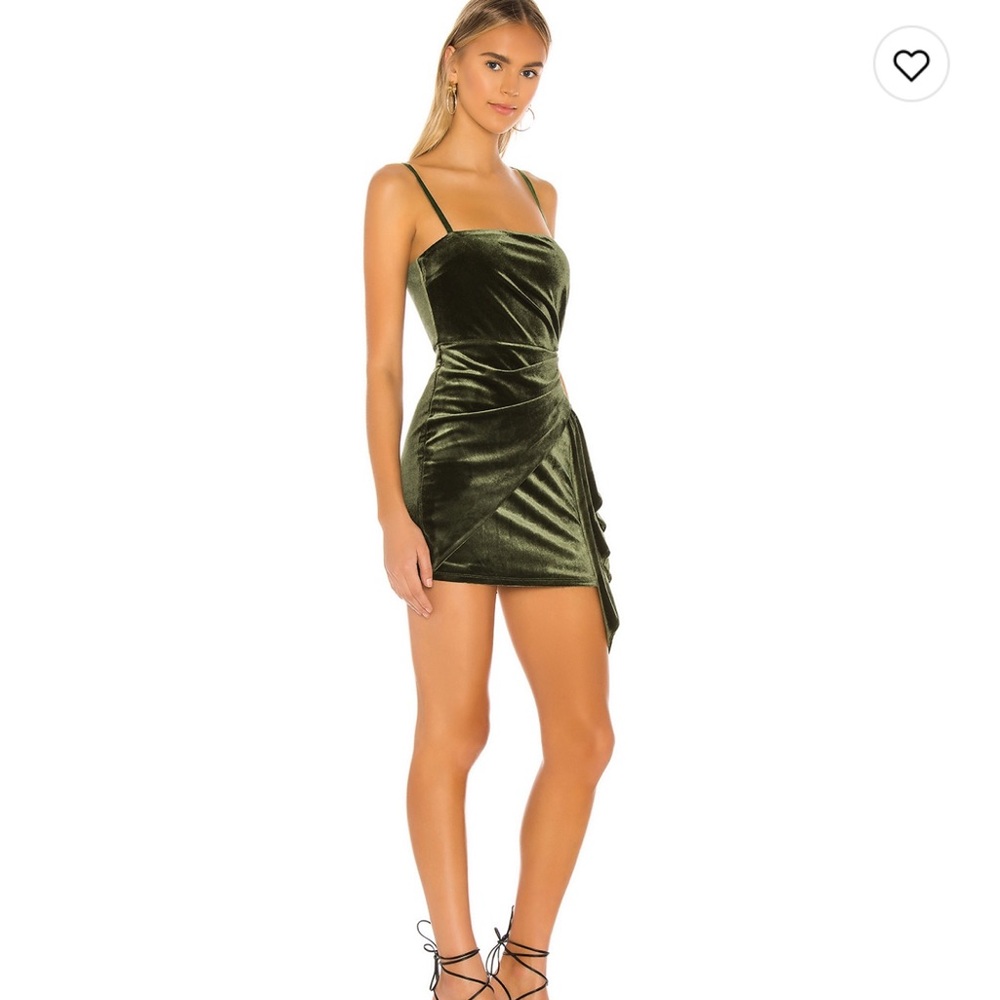 MAJORELLE Asbury Mini Dress in Green